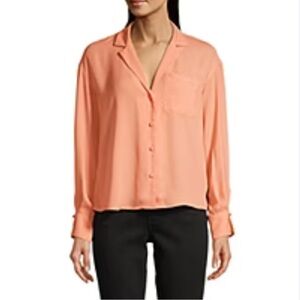 Worthington Womens Long Sleeve Regular Fit Button-Down Shirt